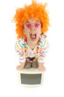 Jeune fille cri de rage