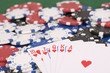 Poker - Royal Flush - Herz