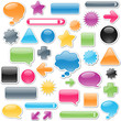 Brightly Colored, Glossy Web Elements