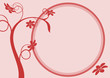 vecteur série - Arbre vectoriel et zone de message vecteur série - Arbre vectoriel et zone de message