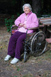 Photo: Senior resting in a whelchair Senior resting in a whelchair
