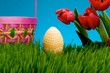 Easter egg in grass