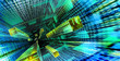 Data stream flowing in Cyberspace