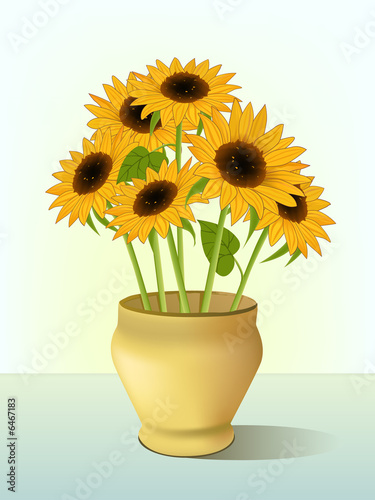 clip art sunflower. Clip-art of bright yellow