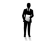 Businessman with a book