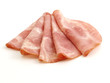 cured meat isolated on white background