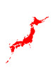 Japan Landkarte Umriss Japan Landkarte Umriss