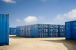 Shipping containers at dockyard