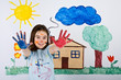 Girl painting