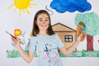 Girl painting