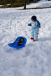 enfant à la neige