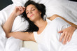 Beautiful young brunette woman sleeping. Beautiful young brunette woman sleeping.