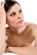 Brunette young woman - studio portrait