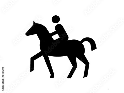 Pferd und Reiter – abstrakt