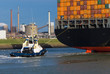 huge container ship