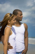 Couple looking ahead