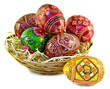 Easter eggs in the basket