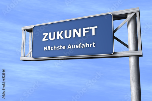 Verkehrsschild - Zukunft