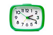 Green alarm clock