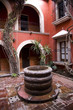 Spanish Style Courtyard Well Morelia Mexico Spanish Style Courtyard Well Morelia Mexico