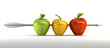 pierced apples