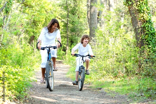promenade à vélo en pleine nature
