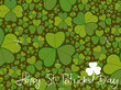 saint patrick clover leaves background 