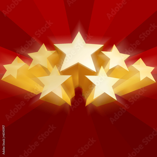 Illustration: golden stars golden stars