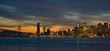Evening shot of San Francisco Skyline with Bay Bridge