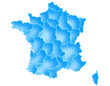 Carte France Deep Blue Carte France Deep Blue