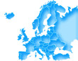 Carte Europe Deep Blue Carte Europe Deep Blue