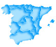 Carte Espagne Deep Blue Carte Espagne Deep Blue