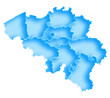 Carte Belgique Deep Blue Carte Belgique Deep Blue