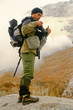 Tourist-photographer. Kamchatka.