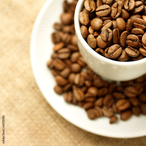 Cup of coffee beans Cup of coffee beans