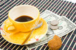 Pay for coffee and cookies