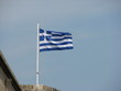 Greek flag in the wind 2