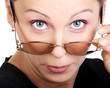 Surprised  business woman