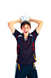 soccer player with ball soccer player with ball