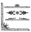 Viking runic corner design Viking runic corner design