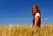 Photo: Happy Woman in Durum Wheat Happy Woman in Durum Wheat