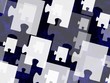 Collage mit Puzzleteilen