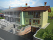 Render di villette a schiera Render di villette a schiera