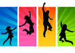 Young People Jumping