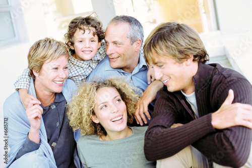 Family portrait of three generations