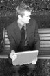 businessman with laptop