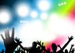 Happy people having fun at concert Happy people having fun at concert