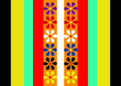 Korean abstract flower pattern