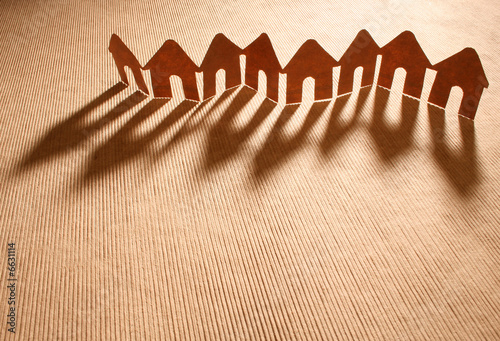 Photo: Paper chain neighborhood Paper chain neighborhood