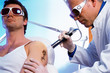Man having tattoo removed Man having tattoo removed